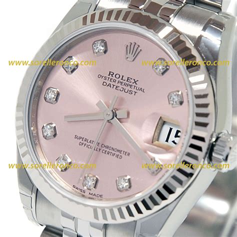 Rolex Datejust Rosa Diamanti .